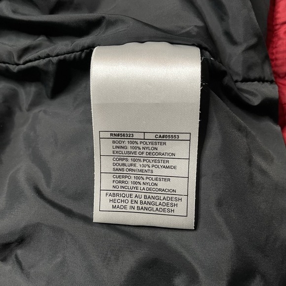 Vintage 00s Nike Puffer Vest Youth XL Fits Mens S Red Black Winter Swoosh Y2K - Picture 6 of 11